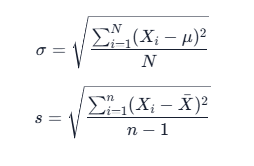 5. 离散趋势 – 标准差（Standard Deviation）-大赛人网